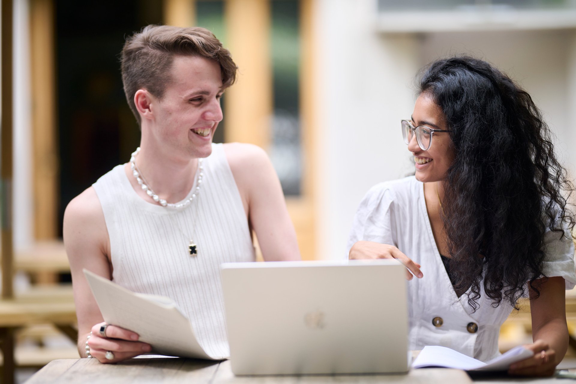 Film students analysing footage